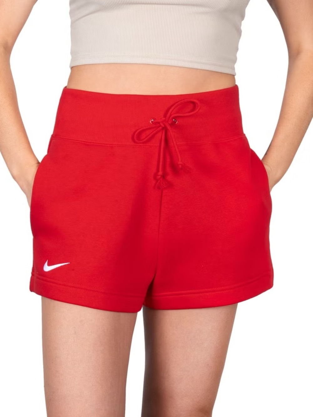 NIKE RED XL FLEECE SHORT